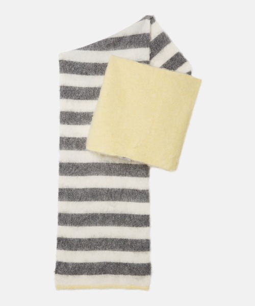LE CIEL BLEU(ルシェルブルー)の「ブラッシュドモヘアストライプトスカーフ / Brushed Mohair Striped Scarf(ニット/セーター・レディース・ライトイエロー・36)」の10枚目の写真
