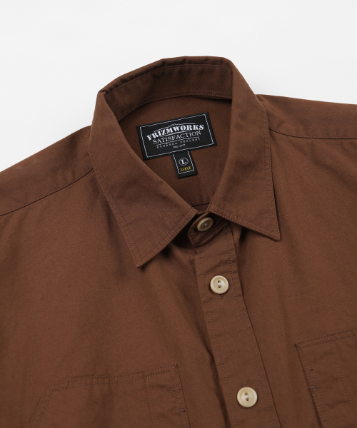 FRIZMWORKS(フリズムワークス)の「POCKET LOOP SHIRT _ BROWN(シャツ/ブラウス・メンズ・その他・LARGE/X-LARGE/SMALL/MEDIUM)」の3枚目の写真