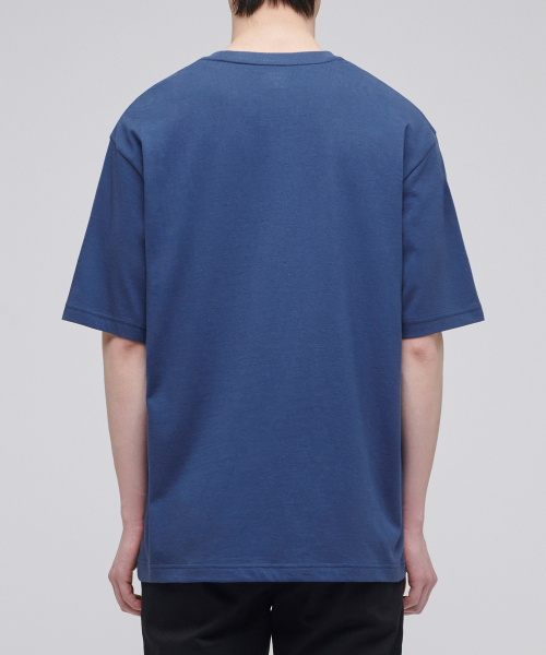 MUSINSA STANDARD（ムシンサスタンダード）の「[クールタンダード] リラックスフィットクルーネックTシャツ [ダスティブルー]（Tシャツ/カットソー・メンズ・その他・SMALL/MEDIUM/LARGE/X-LARGE/XX-LARGE/XXX-LARGE）」の2枚目の写真