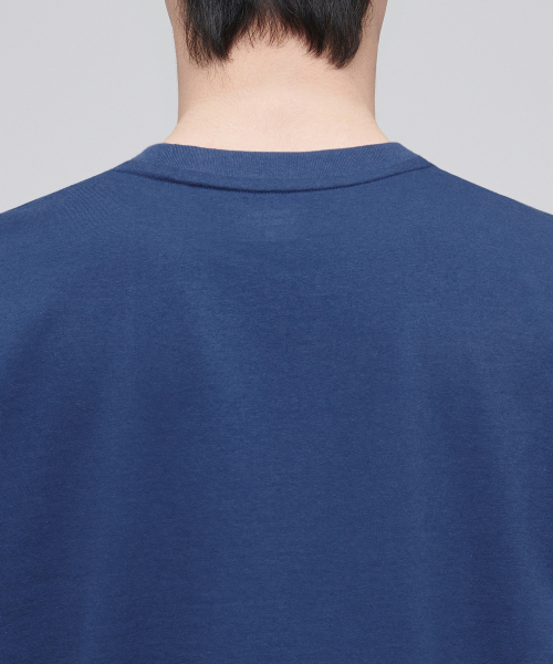 MUSINSA STANDARD（ムシンサスタンダード）の「[クールタンダード] リラックスフィットクルーネックTシャツ [ダスティブルー]（Tシャツ/カットソー・メンズ・その他・SMALL/MEDIUM/LARGE/X-LARGE/XX-LARGE/XXX-LARGE）」の4枚目の写真