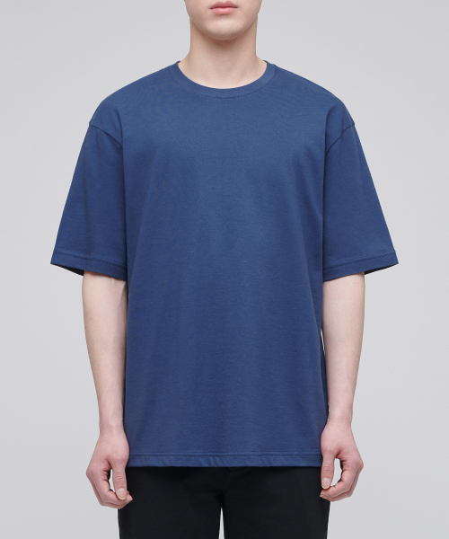 MUSINSA STANDARD（ムシンサスタンダード）の「[クールタンダード] リラックスフィットクルーネックTシャツ [ダスティブルー]（Tシャツ/カットソー・メンズ・その他・SMALL/MEDIUM/LARGE/X-LARGE/XX-LARGE/XXX-LARGE）」の6枚目の写真