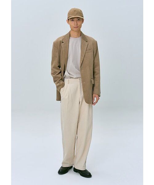 MUSINSA STANDARD（ムシンサスタンダード）の「シルケットリラックスドクルーネック長袖Tシャツ[ダスティクリーム]（Tシャツ/カットソー・メンズ・その他・MEDIUM/LARGE/X-LARGE/XX-LARGE）」の6枚目の写真