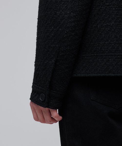 MUSINSA STANDARD（ムシンサスタンダード）の「ツイードミニマリストジャケット[ブラック]（ブルゾン・メンズ・その他・MEDIUM/LARGE/X-LARGE/XX-LARGE）」の2枚目の写真