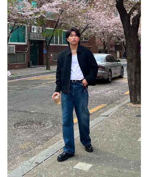 MUSINSA STANDARD（ムシンサスタンダード）の「ツイードミニマリストジャケット[ブラック]（ブルゾン・メンズ・その他・MEDIUM/LARGE/X-LARGE/XX-LARGE）」の9枚目の写真