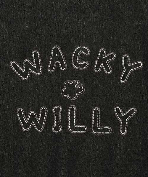 Wacky WiLLy(ワッキーウィリー)の「ウィメンズカラー配色ブルゾンデニムジャケットブラック(デニムジャケット・レディース・その他・FREE)」の11枚目の写真