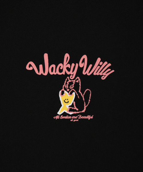 Wacky WiLLy(ワッキーウィリー)の「キキレオロゴフードジップアップブラック(パーカー・レディース・その他・SMALL/LARGE)」の5枚目の写真