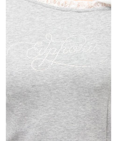 RESEXXY(リゼクシー)の「レーストリミングトップス(Tシャツ/カットソー・レディース・ホワイト/ブラック/グレー・FREE)」の9枚目の写真