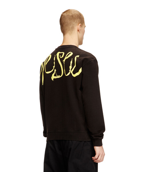 DIESEL スウエット ジップオーバー Lサイズ 未着用品 S-GINNI-ZIP-OD ジップアップスウェット｜ブラック｜メンズ｜DIESEL