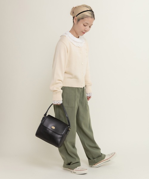 CHILD WOMAN（チャイルドウーマン）の「シルケットリリヤン いかりモチーフショートカーディガン（カーディガン/ボレロ・レディース・レッド/アイボリー/ネイビー・FREE）」の10枚目の写真