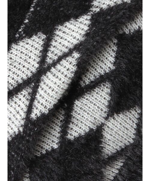 GYDA(ジェイダ)の「Argyll patternミニシャギーニットキャミ(キャミソール・レディース・ブラック/オフホワイト・FREE)」の17枚目の写真