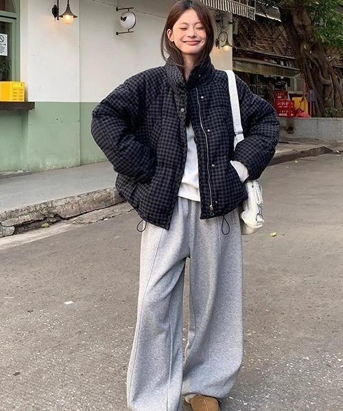 DEVICE（デバイス）の「チェック 中綿 ダウン アウター（ダウンジャケット/コート・レディース・その他1/その他2・FREE）」の6枚目の写真