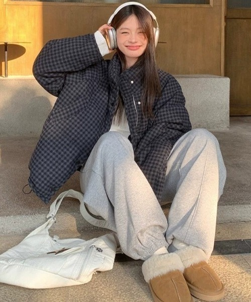 DEVICE（デバイス）の「チェック 中綿 ダウン アウター（ダウンジャケット/コート・レディース・その他1/その他2・FREE）」の8枚目の写真