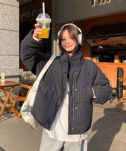 DEVICE（デバイス）の「チェック 中綿 ダウン アウター（ダウンジャケット/コート・レディース・その他1/その他2・FREE）」の12枚目の写真