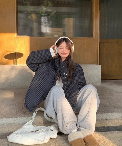 DEVICE（デバイス）の「チェック 中綿 ダウン アウター（ダウンジャケット/コート・レディース・その他1/その他2・FREE）」の13枚目の写真