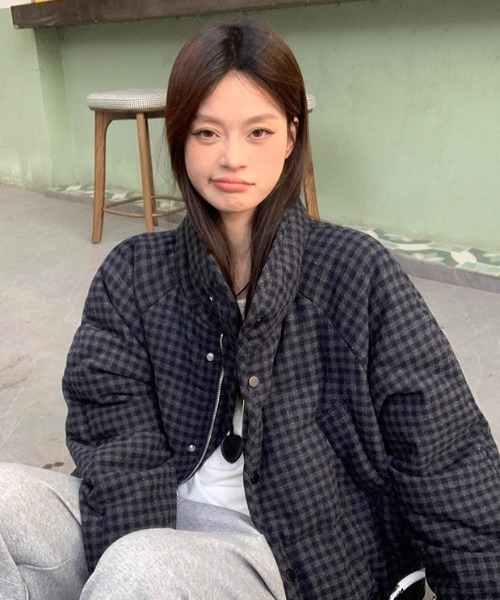 DEVICE（デバイス）の「チェック 中綿 ダウン アウター（ダウンジャケット/コート・レディース・その他1/その他2・FREE）」の16枚目の写真