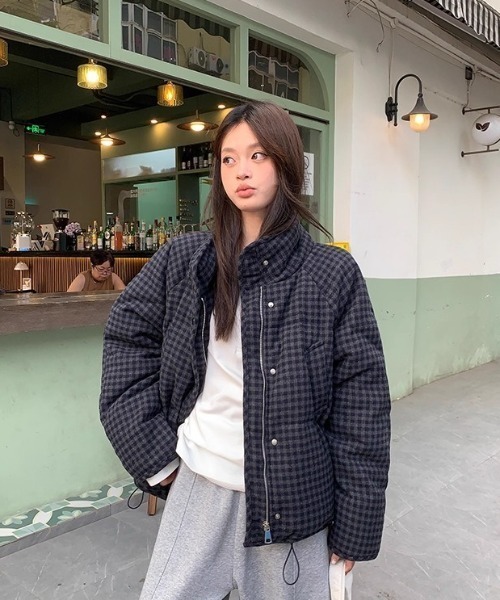 DEVICE（デバイス）の「チェック 中綿 ダウン アウター（ダウンジャケット/コート・レディース・その他1/その他2・FREE）」の19枚目の写真