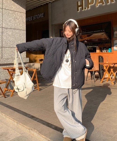 DEVICE（デバイス）の「チェック 中綿 ダウン アウター（ダウンジャケット/コート・レディース・その他1/その他2・FREE）」の21枚目の写真