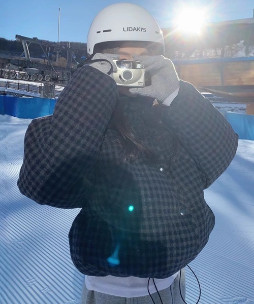 DEVICE（デバイス）の「チェック 中綿 ダウン アウター（ダウンジャケット/コート・レディース・その他1/その他2・FREE）」の3枚目の写真