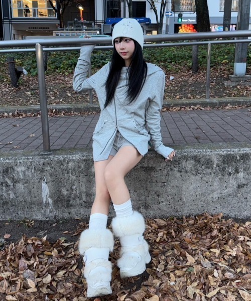 Never mind the XU（ネバーマインドザエックスユー）の「【Never mind the XU】cross beanie / 【ネバーマインド ザ エックスユー】クロスビーニー（ニットキャップ/ビーニー・メンズ・ホワイト/ベージュ/チャコール/ブラック/カーキ/グレー・ONE SIZE）」の21枚目の写真