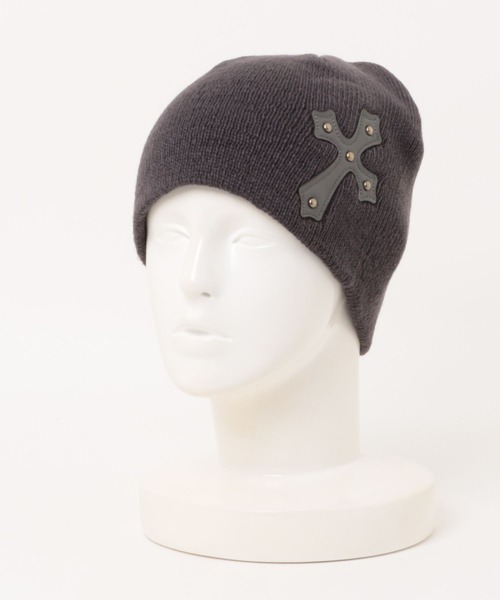 Never mind the XU（ネバーマインドザエックスユー）の「【Never mind the XU】cross beanie / 【ネバーマインド ザ エックスユー】クロスビーニー（ニットキャップ/ビーニー・メンズ・ホワイト/ベージュ/チャコール/ブラック/カーキ/グレー・ONE SIZE）」の17枚目の写真