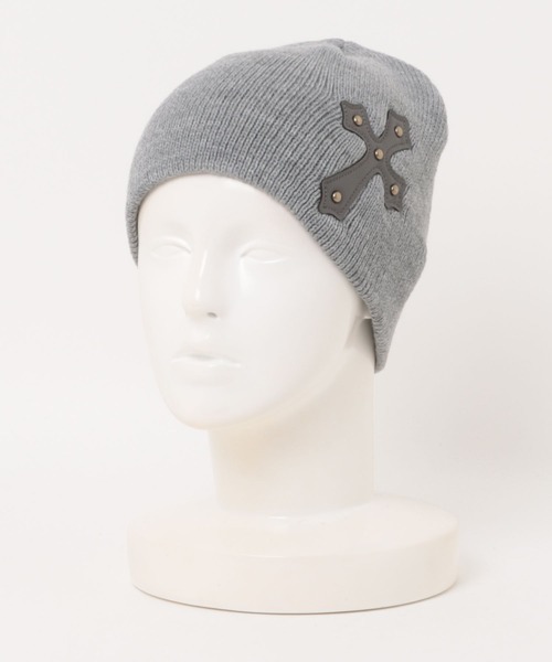 Never mind the XU（ネバーマインドザエックスユー）の「【Never mind the XU】cross beanie / 【ネバーマインド ザ エックスユー】クロスビーニー（ニットキャップ/ビーニー・メンズ・ホワイト/ベージュ/チャコール/ブラック/カーキ/グレー・ONE SIZE）」の16枚目の写真