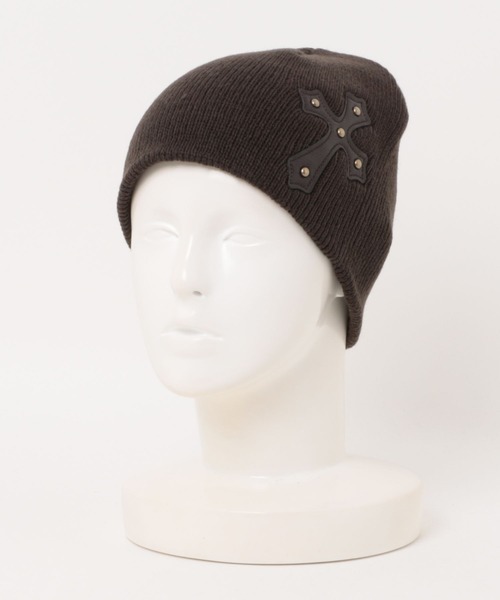 Never mind the XU（ネバーマインドザエックスユー）の「【Never mind the XU】cross beanie / 【ネバーマインド ザ エックスユー】クロスビーニー（ニットキャップ/ビーニー・メンズ・ホワイト/ベージュ/チャコール/ブラック/カーキ/グレー・ONE SIZE）」の19枚目の写真
