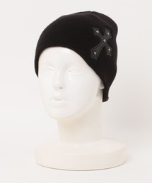 Never mind the XU（ネバーマインドザエックスユー）の「【Never mind the XU】cross beanie / 【ネバーマインド ザ エックスユー】クロスビーニー（ニットキャップ/ビーニー）」
