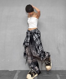 Never mind the XU（ネバーマインドザエックスユー）の「【Never mind the XU】cross beanie / 【ネバーマインド ザ エックスユー】クロスビーニー（ニットキャップ/ビーニー）」