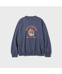 Vintage Graphic Sweat Shirt Navy