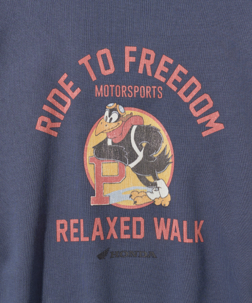 PHYPS MOTORCYCLE(フィップスモーターサイクル)の「Vintage Graphic Sweat Shirt Navy(スウェット・レディース・その他・LARGE/X-LARGE/SMALL/MEDIUM)」の4枚目の写真