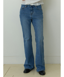 Ra boots-cut denim pants (blue)