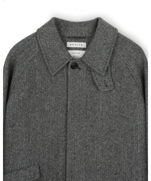 BESLOW(ビースロー)の「OVERSIZED HERRINGBONE ALPACA BALMACAAN COAT GREY HERRINGBONE(チェスターコート・メンズ・その他・SMALL/MEDIUM/LARGE/X-LARGE/X-SMALL)」の8枚目の写真