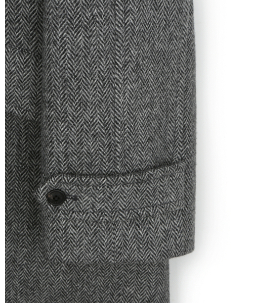 BESLOW(ビースロー)の「OVERSIZED HERRINGBONE ALPACA BALMACAAN COAT GREY HERRINGBONE(チェスターコート・メンズ・その他・SMALL/MEDIUM/LARGE/X-LARGE/X-SMALL)」の10枚目の写真