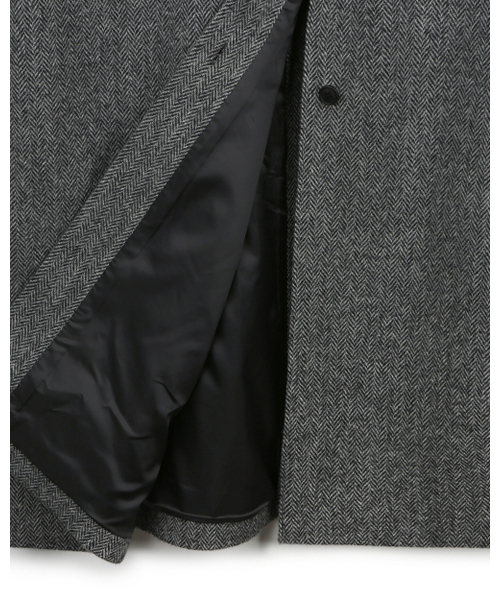 BESLOW(ビースロー)の「OVERSIZED HERRINGBONE ALPACA BALMACAAN COAT GREY HERRINGBONE(チェスターコート・メンズ・その他・SMALL/MEDIUM/LARGE/X-LARGE/X-SMALL)」の12枚目の写真