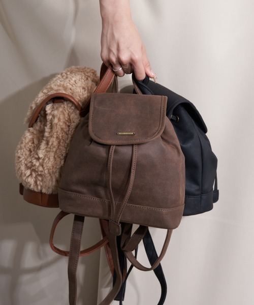 RAY CASSIN(レイカズン)の「チビリュック(バックパック/リュック・レディース・ブラウン系その他2/ブラック系その他2/ベージュ系その他2・FREE)」の3枚目の写真