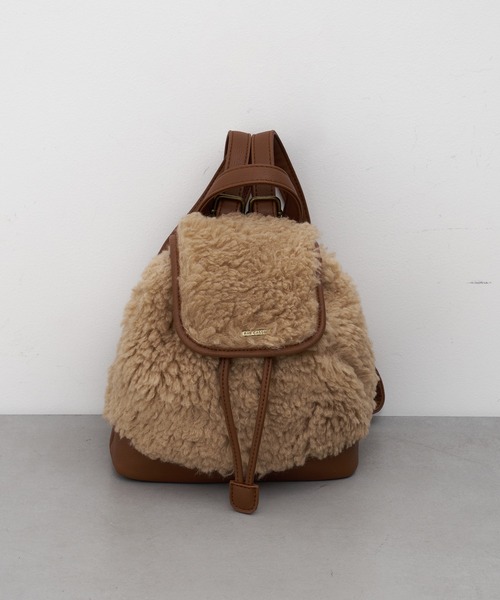 RAY CASSIN(レイカズン)の「チビリュック(バックパック/リュック・レディース・ブラウン系その他2/ブラック系その他2/ベージュ系その他2・FREE)」の6枚目の写真