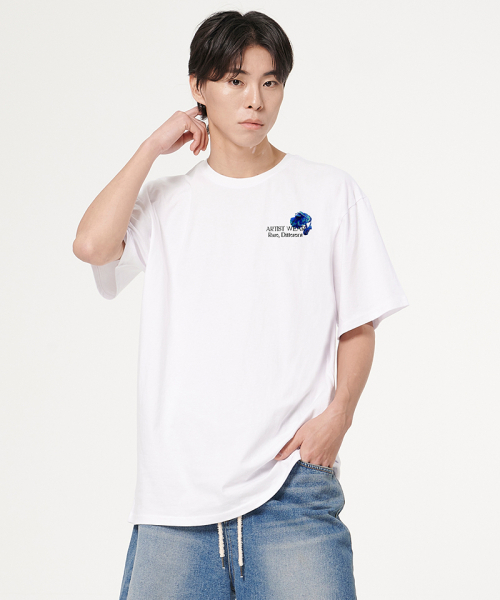 ARTISTWEAR（アーティストウェア）の「[ATW] コールドフラワー半袖Tシャツ_WH（Tシャツ/カットソー・レディース・ホワイト・LARGE/X-LARGE/XX-LARGE/XXXX-LARGE/SMALL/MEDIUM）」の2枚目の写真