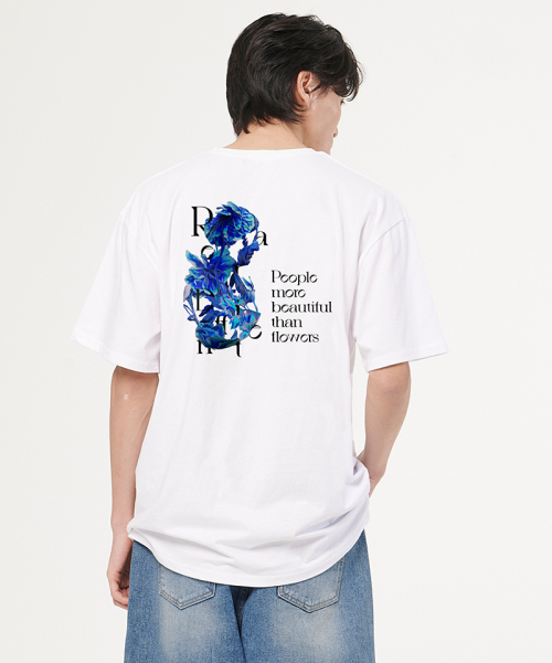 ARTISTWEAR（アーティストウェア）の「[ATW] コールドフラワー半袖Tシャツ_WH（Tシャツ/カットソー・レディース・ホワイト・LARGE/X-LARGE/XX-LARGE/XXXX-LARGE/SMALL/MEDIUM）」の3枚目の写真