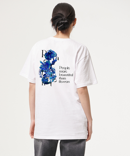 ARTISTWEAR（アーティストウェア）の「[ATW] コールドフラワー半袖Tシャツ_WH（Tシャツ/カットソー・レディース・ホワイト・LARGE/X-LARGE/XX-LARGE/XXXX-LARGE/SMALL/MEDIUM）」の5枚目の写真