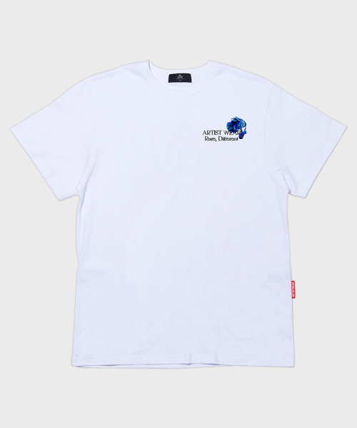ARTISTWEAR（アーティストウェア）の「[ATW] コールドフラワー半袖Tシャツ_WH（Tシャツ/カットソー・レディース・ホワイト・LARGE/X-LARGE/XX-LARGE/XXXX-LARGE/SMALL/MEDIUM）」の8枚目の写真