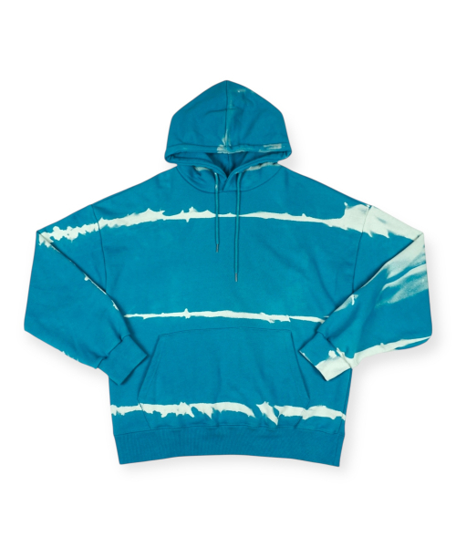 BORN SLIPPY(ボーンスリッピー)の「Addicted Stripe Hoodie (Sea Breeze)(パーカー・レディース・その他・FREE)」の1枚目の写真