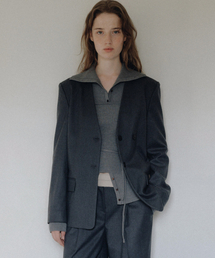 ANDNEEDS（アンドニーズ）の「Verona jacket (charcoal gray)（テーラードジャケット）」