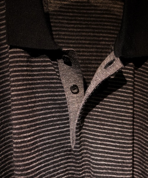 TROVE（トローヴ）の「TROVE 2025aw / J.R KNIT POLO LONG SLEEVE（ニット/セーター・メンズ・ベージュ/チャコール・3/1）」の6枚目の写真