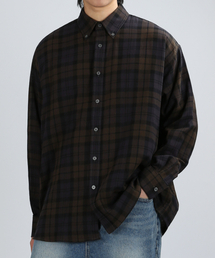 VERYVAIN（ベリベーン）の「TARTAN OVER SHIRTS (BROWN)（シャツ/ブラウス）」