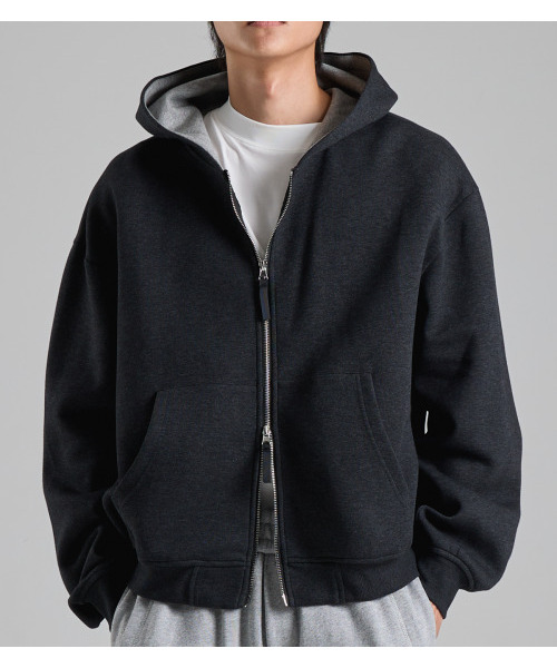 BUTTON SEOUL(ボタンソウル)の「ツーウェイコットンフードジップアップ(ブラック)(パーカー・メンズ・その他・X-LARGE/MEDIUM/LARGE)」の7枚目の写真