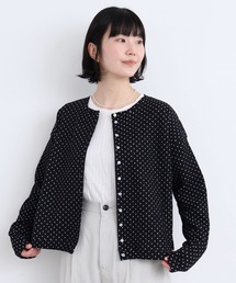 l'atelier du savon | ふくふくしたドット　カットソーカーディガン(カーディガン/ボレロ)