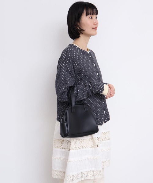 l'atelier du savon（アトリエドサボン）の「ふくふくしたドット　カットソーカーディガン（カーディガン/ボレロ・レディース・オフホワイト/グレー/ブラック・FREE）」の9枚目の写真