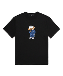 COMPORT BEAR オーバーサイズ 半袖Tシャツ (VNDTS211) ブラック
