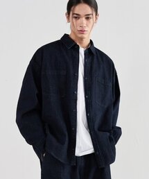 OURDAYZ（アワーデイズ）の「オーバーサイズデニムシャツジャケット [ウォッシュドディープインディゴ]（デニムジャケット）」