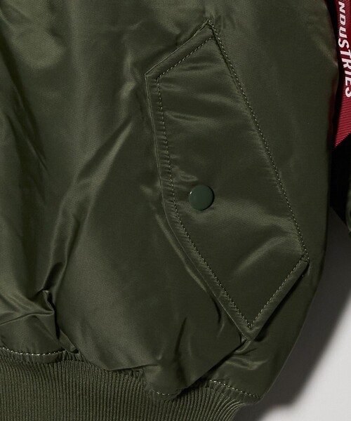 Alpha Industries（アルファインダストリーズ）の「＜ALPHA INDUSTRIES＞MA-1 フライト ジャケット（MA-1・メンズ・オリーブ/ブラック/ダークブラウン・XL/M/L）」の17枚目の写真